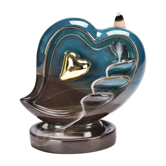 EGNMCR Room Decor, Home Decor Heart-shaped Backflow Incense Incense Incense Insert Incense Device incense burner