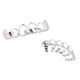 thumbnail image 5 of Hip Hop Teeth Grills Caps Cara abierta Vampire 6 Fang Protectores bucales Plata Hugo Parrillas Dientes Colmillos, 5 of 6