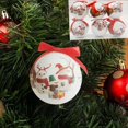 thumbnail image 2 of KOYPTL 6Pcs 3.15In Christmas Ball Ornaments Set for Tree with Definition Color Printed,Hanging Bulbs Pendants for Christmas Tree Porch Yard Holiday Decorations for Xmas Birthday Home Party Supplies, 2 of 6