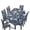 Blue Floral, variant on Bulopur Turtle Bar Stool Covers Set of 2 Washable Round Protective Cover for Round Barstools 12 -14 Inch Easy to Install Bar High Chair Covers Tropical Decor Gift for Holiday