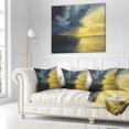 thumbnail image 3 of Designart Sunset of Light and Shadows - Landscape Painting Throw Pillow - 18x18, 3 of 5
