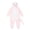 Pink, variant on Generic Unisex Kids Husky Hooded Jumpsuit, Cozy Flannel Animal Onesie, Winter Party Playwear for Boys Girls