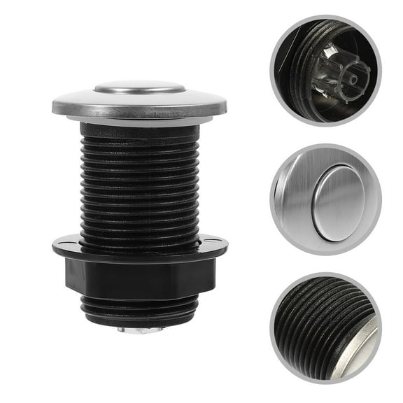 Moluckfu 1Pcs Garbage Disposal Air Switch for Waste Disposal and Bathtub Durable Use in Home
