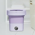 thumbnail image 6 of Portable Laundry Machine Folding Washing Machine Mini Portable Clothes Washer 8L Compact Small Washer for Home Apartment Laundry Underwear Violet, 6 of 9