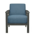 thumbnail image 3 of OakvillePark Rasar Fabric Upholstered Accent Chair, Blue, 3 of 6