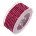 thumbnail image 3 of Nylon Thread Twine Beading Cord 3mm Extra-Strong Braided Nylon Crafting String 4M/13 Feet, Watermelon Red, 3 of 7