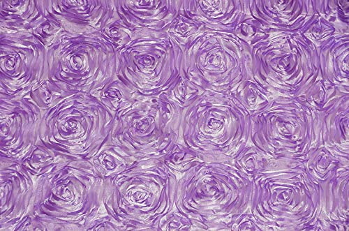 10 Yards 58" Rosette Satin Fabric 22 Colors Ribbon Rose Wedding Dress Home Decor 