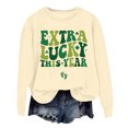 thumbnail image 5 of St. Patrick's Day Sweatshirts for Women Shamrock Sweatshirts for Women Oversized Saint Patty's Pullover Tops Green Shirts for Women Irish Gift Casual Loose Long Sleeve Fit Tops(Beige,L), 5 of 6