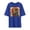 Blue, variant on Mens T-Shirt Graphic Samurai Print Crew Neck Short Sleeve Oversized Loose Fit Tee Japanese Style Casual Streetwear Top