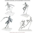 thumbnail image 4 of 12Pc HG144 Adjustable Action Figure Display Holder Base Doll Model Support Stand, 4 of 11