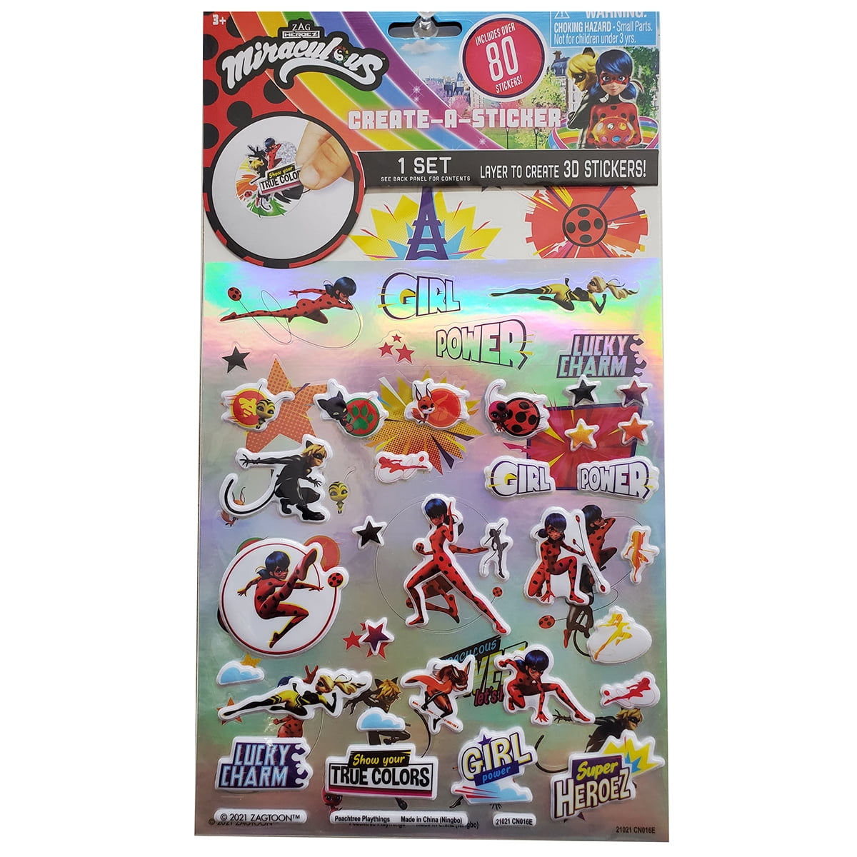 Miraculus over 80pcs Stickers set X 2 - Walmart.com