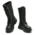 thumbnail image 5 of DADAWEN Black Girls Riding Boots Fashion Knee-High Boots for 11 Little Kid, 5 of 5