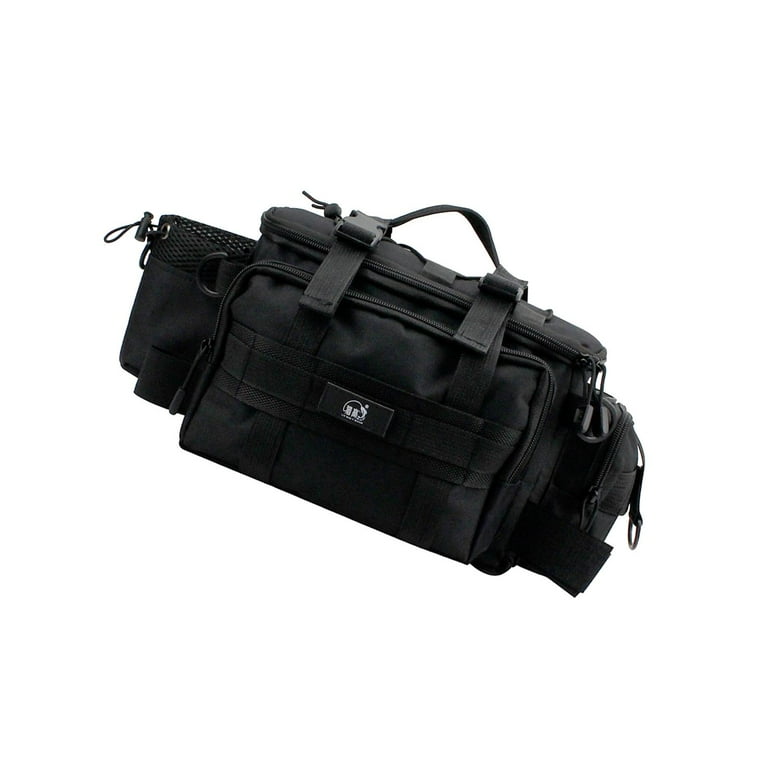 Multi Functional Fishing Tackle Bag Waist Pack Container Case Fishing Rod  Holder Pouch Organization Storage Box for Fishing Reel Fish Gear 