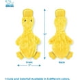thumbnail image 4 of Best Pet Supplies Crinkle Dog Toy for Small, Medium, and Large Breeds, Cute No Stuffing Duck with Soft Squeaker, Fun for Indoor Puppies and Senior Pups, Plush No Mess Chew and Play - Yellow, 4 of 4