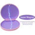 thumbnail image 2 of Retainer Case,Cute Slim Aligner Case Compatible with Invisalign,Retainer Holder with Aligner Remover Tool, Chew & Brush,Rope Bag (Pink Outside Purple Silicone), 2 of 6