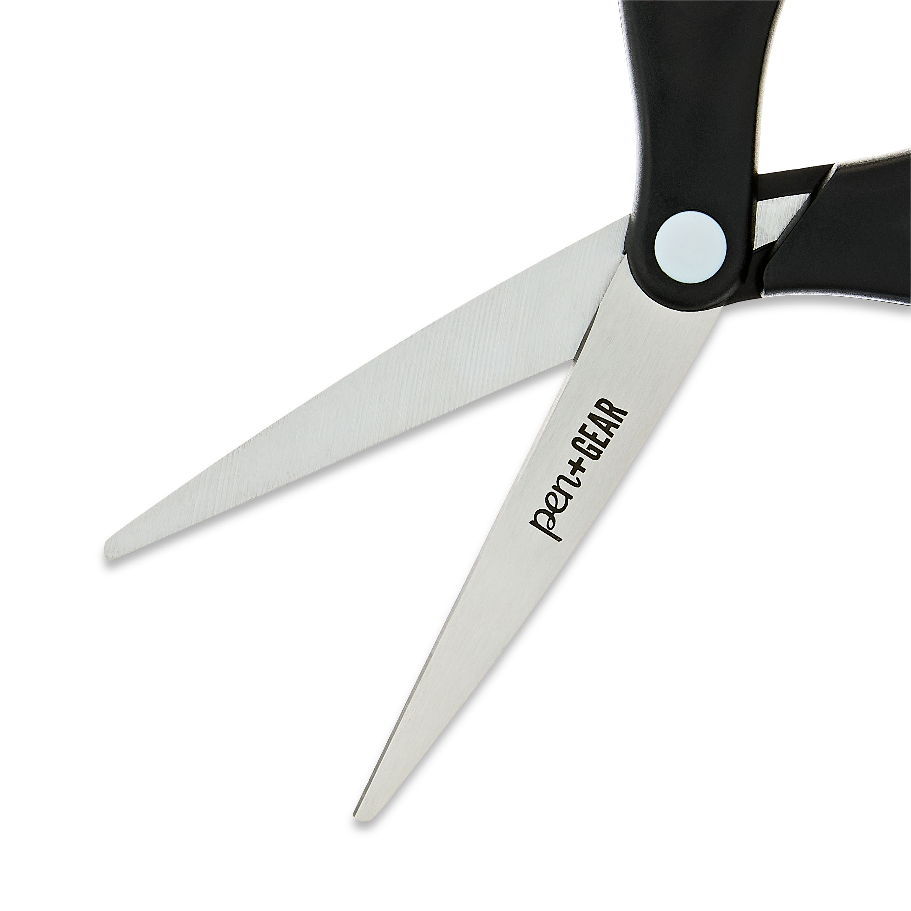 Tijeras Pen+Gear de 8 pulgadas con punta puntiaguda, útiles escolares, negras 6