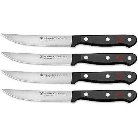 

ZHI-22 Gourmet 4-Piece Steak Knife Set Black