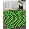 thumbnail image 2 of Ahgly Company Indoor Round Patterned Deep Emerald Green Area Rugs, 4' Round, 2 of 6