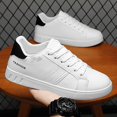 thumbnail image 5 of Men's Low-Top Skate Sneakers - Upper & PVC Sole Suitable for Campus, Travel, Gym - Minimalist Round Toe Lace-Up Shoes, Cushioned Comfortable Sole for Skateboarding,, Casual Attire - All- Versatile, 5 of 6