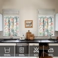 thumbnail image 2 of Vintage Watercolor Flowers Tier Kitchen Curtains for Bathroom Living Rod Pocket Window Drapes 28"x36" 2 Panels Window Treatment Tiers, 2 of 4