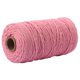 thumbnail image 3 of Cuerda de algodón hecha a mano, 3 mm de diámetro, de un solo color, tejidas para manualidades, cuerdas de 100 m, rosa 1 Rollo kenally HA5320-05B, 3 of 6