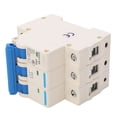 thumbnail image 4 of 3P Miniature Circuit Breaker with DIN Rail Mounting, 63A 400V AC, Overload and Short Circuit Protection, PA66 Flame Retardant Shell, 4500A Breaking Capacity for Residential and Office Lighting, 4 of 7