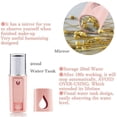 thumbnail image 3 of ORUYROP Portable Nano Facial Mister Mini Facial Steamer Atomization Eyelash Extensions with Mirror & 20ml Visual Water Tank (Pink), 3 of 7