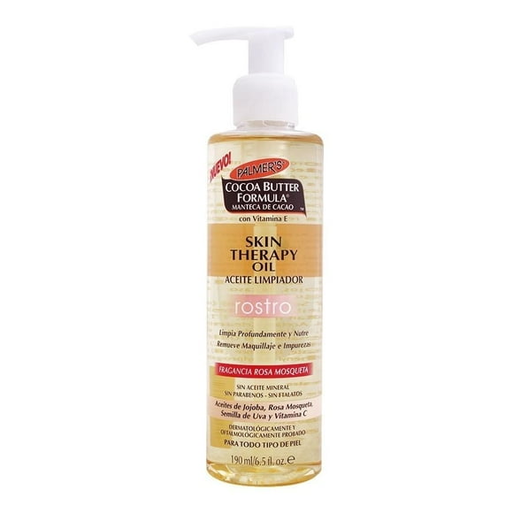 Aceite limpiador Palmer's Cocoa Butter Formula para rostro fragancia rosa mosqueta 190 ml