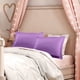 thumbnail image 2 of Juego de 2 Fundas de Almohada de Satén PiccoCasa, Fundas de Almohada de Saten Sedoso, Púrpura No Estándar, 2 of 7