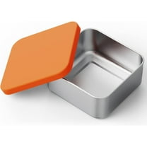 304 Stainless Steel Square Bento Lunch Box, with Silicone Lids Dishwasher Safe, Plastic Free Storage Bento Box Container (25oz)