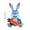 Blue, variant on Cheapark Easter Inflatable Bunny with LED Lights for Festival Venue Layout 1.2M