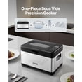 thumbnail image 2 of 800W Sous Vide Cooker with LED Digital Display Glass Lid Precise Temperature Timer Control All in One Sous Vide Pot for Family and Friends, 2 of 6
