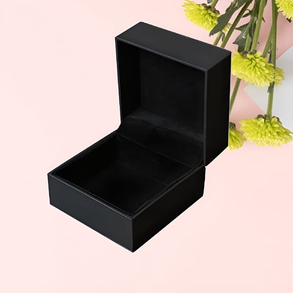 DESIGNICE Pu Leather Watch Box Professional Watch Display Box Jewelry Storage Organizer for Wrist Watches Clock (Size S, Black)