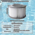 thumbnail image 4 of 8 Pack Replacement Filter Cartridges for Hot Tubs & Spa Pools Compatible with MSPA, 4 of 5