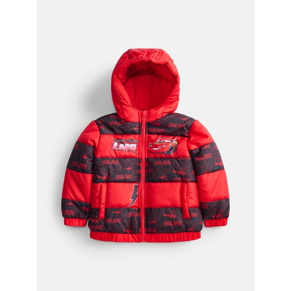 Cars Toddler Boys Heavyweight Puffer Jacket, Sizes 2T-5T