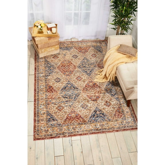 Nourison Reseda Multicolor Area Rug RES05 7'10"X9'10"