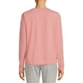 thumbnail image 3 of Avia Women's Long Sleeve Drop Shoulder Soft French Terry Cloth Tee, 3 of 5