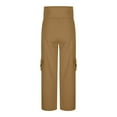 thumbnail image 4 of Women's High Waist Straight Leg Yoga Pants, Breathable Elastic Tummy Control Leggings, Butt Lifting Pocket Design, Slim Fit Workout Tights, Comfortable Everyday Wear Khaki M, 4 of 4