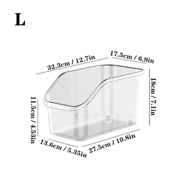 Pull-Out Cabinet Organizer Bin with Roll Wheels Clear Kitchen Bathroom Cabinet Under-Sink Organizer and Storage Organizer Basket