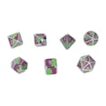 thumbnail image 2 of Dados de metal para fiestas, 7 piezas de dados poliédricos de metal, dados poliédricos de metal, juego de dados poliédricos, instalación sencilla, 2 of 14
