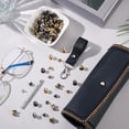 thumbnail image 2 of PH 64 Sets Ball Head Stud Rivets Screw Back 8mm Round Head Button Stud 4 Colors Brass Leather Studs and Rivets for DIY Leather Craft Belt Wallet Purse Handbag Accessories for DIY, 2 of 5