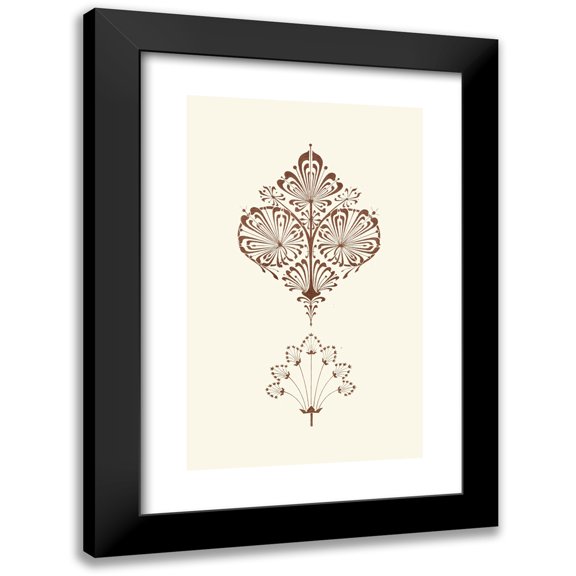 Christopher Dresser 10x14 Black Modern Framed Museum Art Print Titled - The Art of Decorative Design Pl07 (1862)