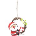 thumbnail image 1 of Mini puerta de corona de Navidad con conos de pino y bayas, corona de Navidad para decoración exterior e interior, puerta de chimenea de árbol Fason WLJ-2475, 1 of 2