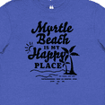 thumbnail image 4 of Inktastic Myrtle Beach is My Happy Place with Palm Trees Youth T-Shirt, 4 of 5