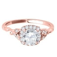 thumbnail image 3 of Aonejewelry 0.75 Ct. Ttw Finely Detailed Wedding Engagement Diamond Ring In 10k Solid Rose Gold, 3 of 4