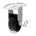 thumbnail image 2 of SY America 3" 4 Pack Caster w/ Polyolefin Black Rubber Top Plain Plate , Top Plate Caster, 1320 lbs Total Capacity(3 inches pack of 4, 2 Swivel w/ Brakes & 2 Rigid), 2 of 8