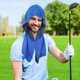 thumbnail image 5 of (Negro) Toalla refrescante con capucha para el cuello, toallas refrescantes para deportes, entrenamiento, camping, ciclismo, 5 of 5