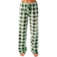 thumbnail image 2 of Pantalones con estampado de cuadros escoceses de primavera y otoño para mujer, pantalones casuales, pantalones para estar en casa, 2 of 4