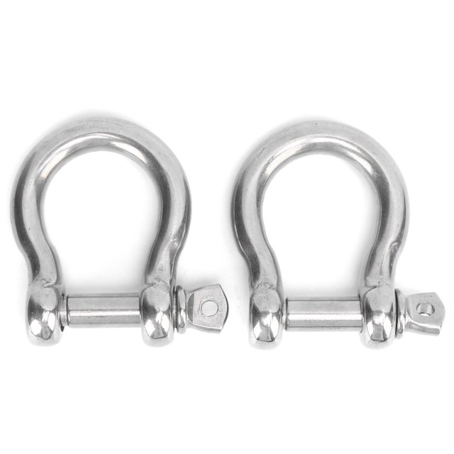 Grillete de Arco Sincero 2 uds Acero Inoxidable Ancla de Anillo en D Carga M14 700kg