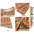 thumbnail image 5 of Fantaslook Plus Size Women Tunic Tops 3/4 Sleeve Dressy Casual Blouses Loose Flowy Floral Shirts, 5 of 8